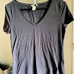 Dark Gray V-neck tee
